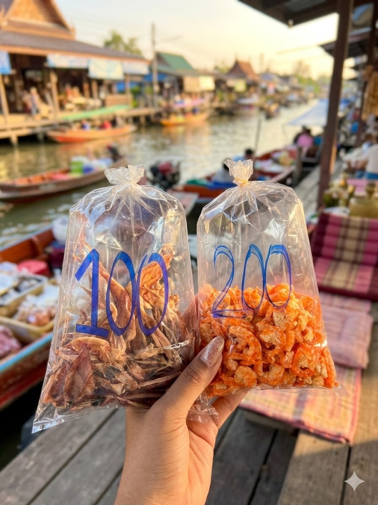 ชุดเซ็ต กุ้งแห้ง หมึกแห้ง แม่อรวรรณ กุ้งแห้ง หมึกแห้ง
