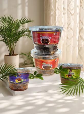 ชุดเซ็ต น้ำพริกหอยหวานหอยเสียบ3 รส น้ำพริกปลาสลิด น้ำพริกกุเลาเค็ม เซ็ต4 น้ำพริกหอยหวานหอยเสียบ3 รส ปลาสลิด กุลาเค็ม แม่อรวรรณ🌶️🦞🐟🐚